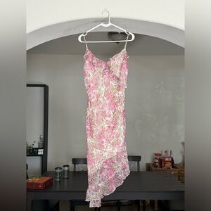 CITY Triangles pink floral dress